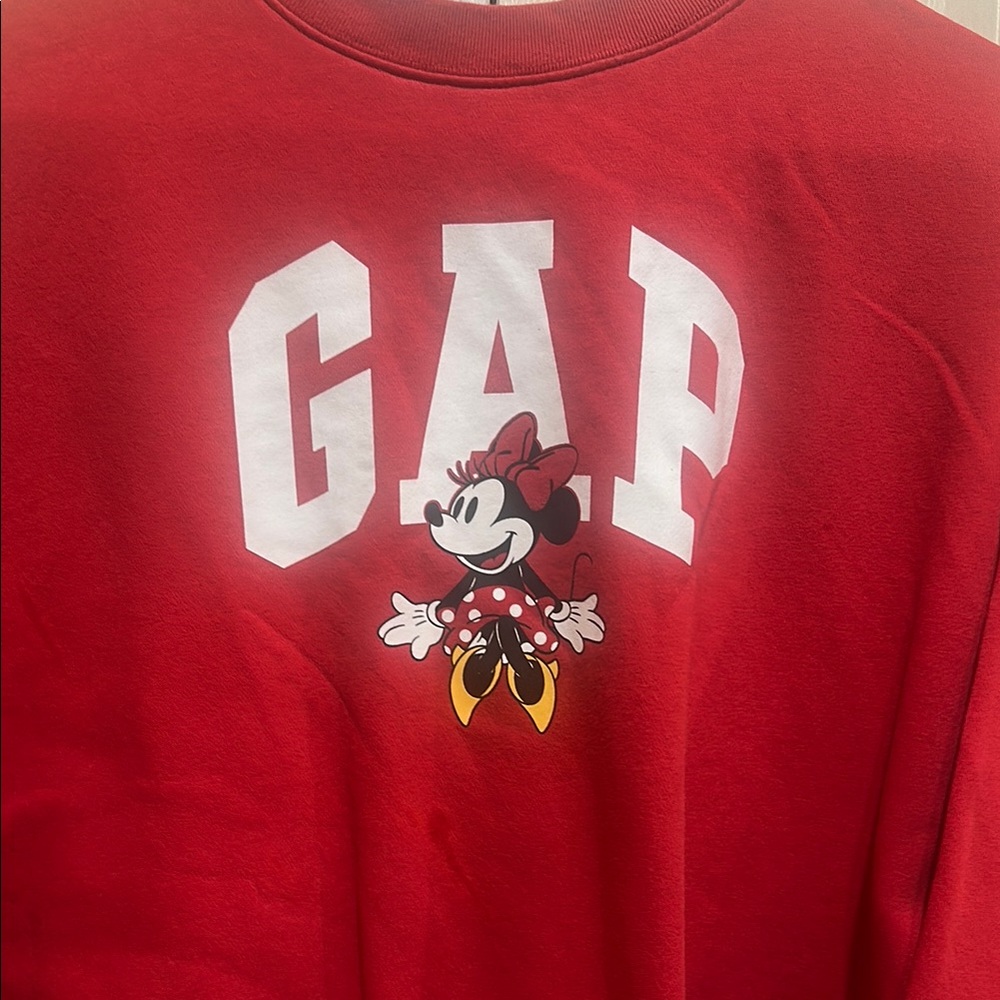GAP Red Mickey Cropped Sweatshirt and Joggers Set - Picture 2 of 11